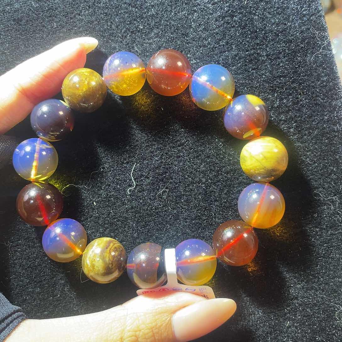 琥珀珠宝奇石未镶嵌糖***呀