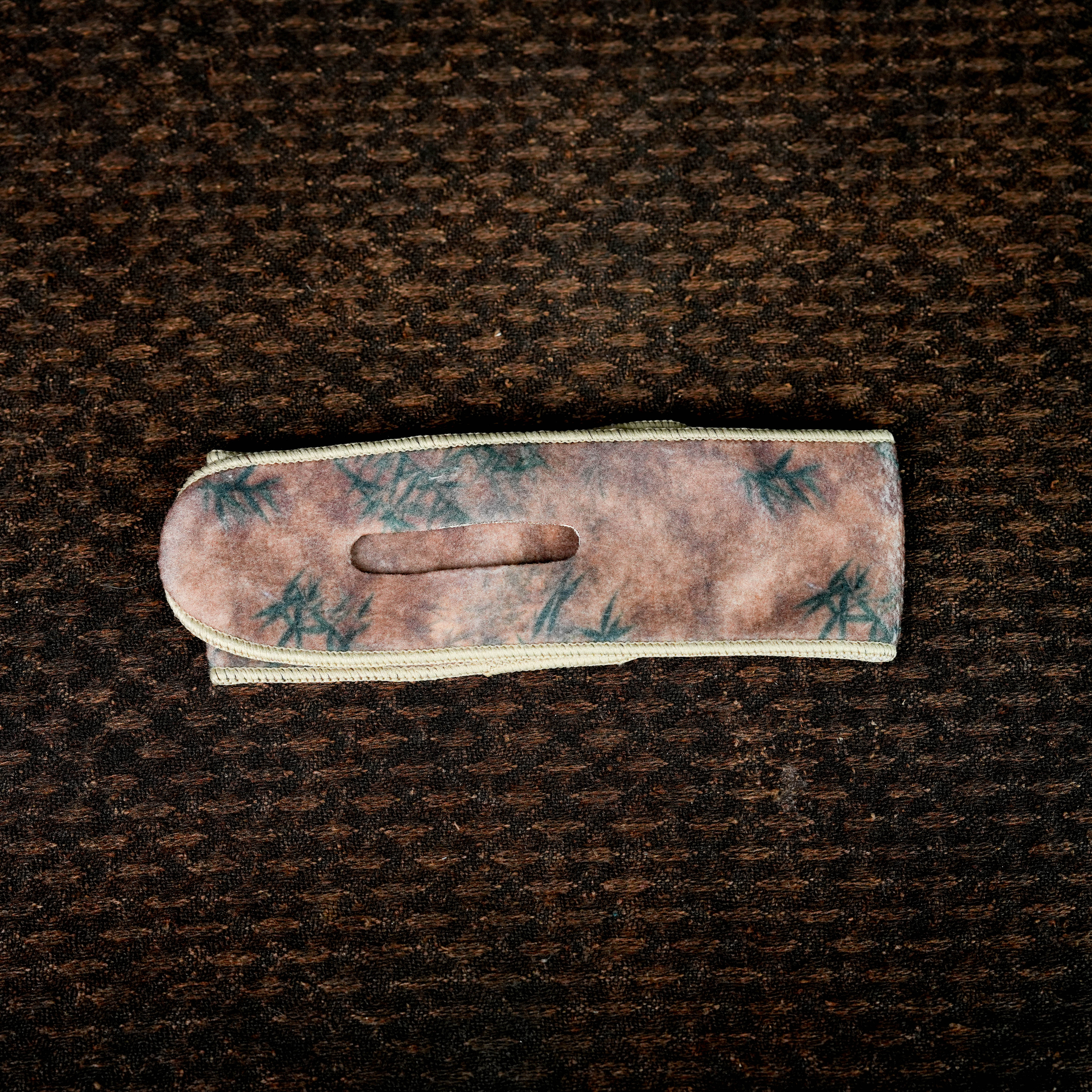 【风禾】密考茶杯壶保护袋自粘保护条-棕色墨竹 