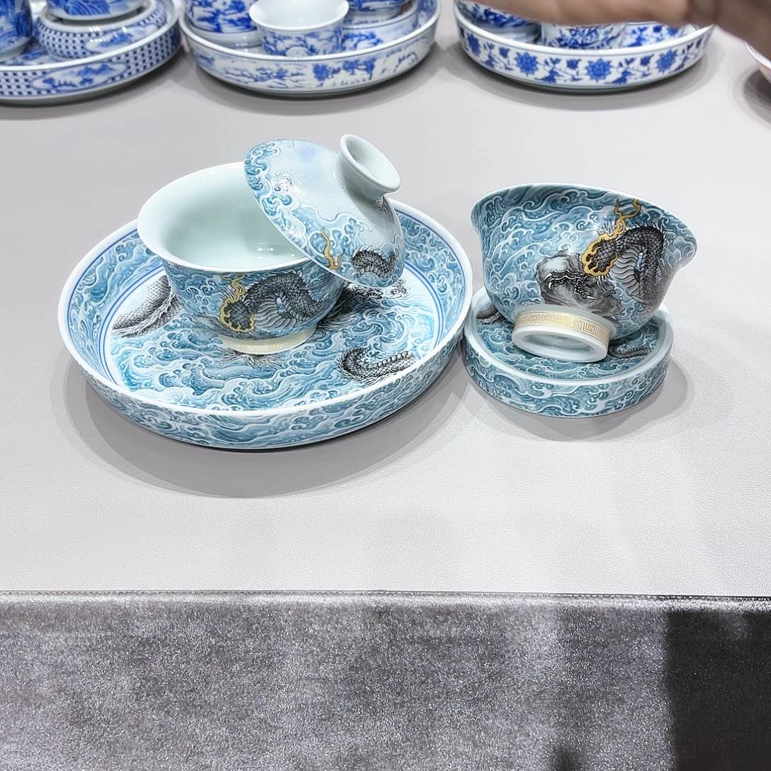 盖碗景德镇高温茶具