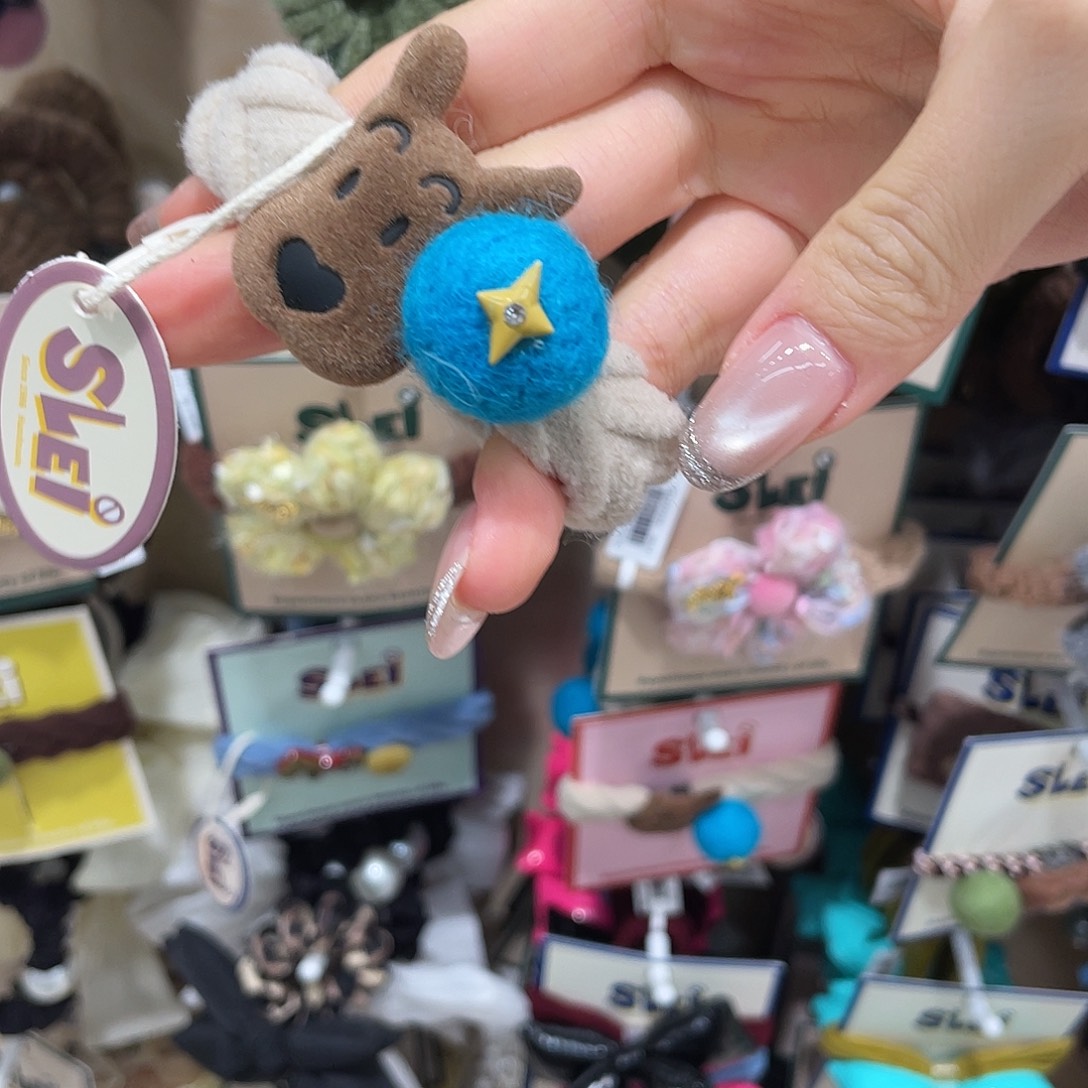 布艺非金属西高地发绳