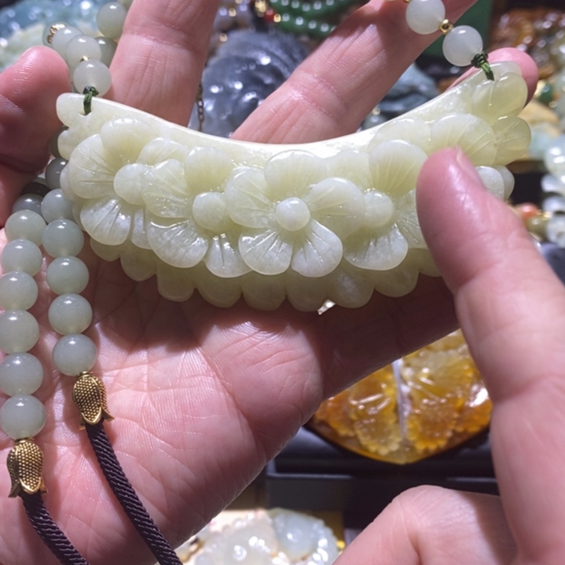 【闪购商品】岫玉毛衣链未镶嵌