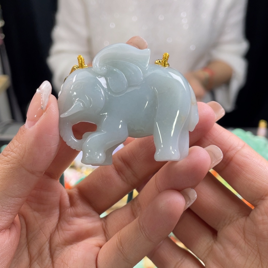 翡翠颈饰未镶嵌代编织