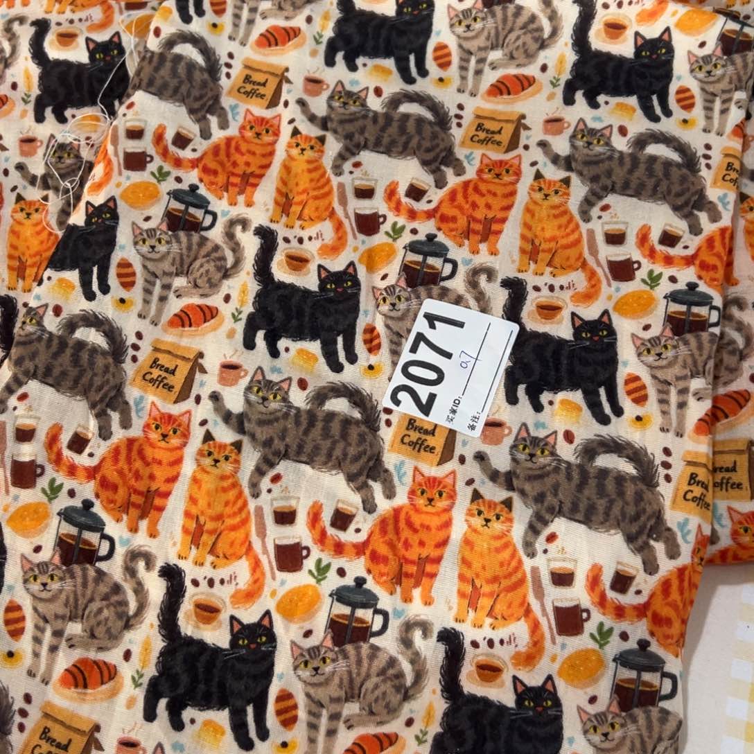 棉0.7米價純棉柔软双层纱1.4寬果子块