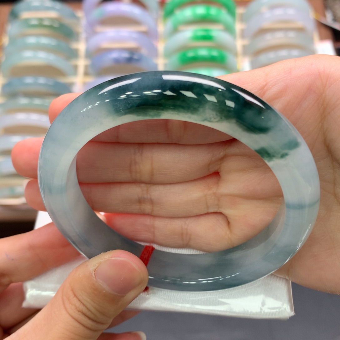 *****翡翠手镯未镶嵌59.3正圈