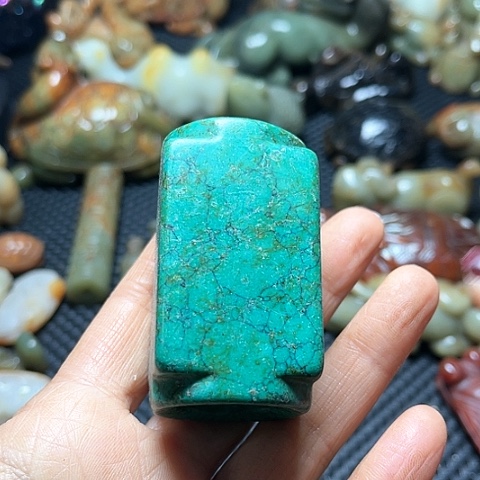 白玉菩提吊坠摆件