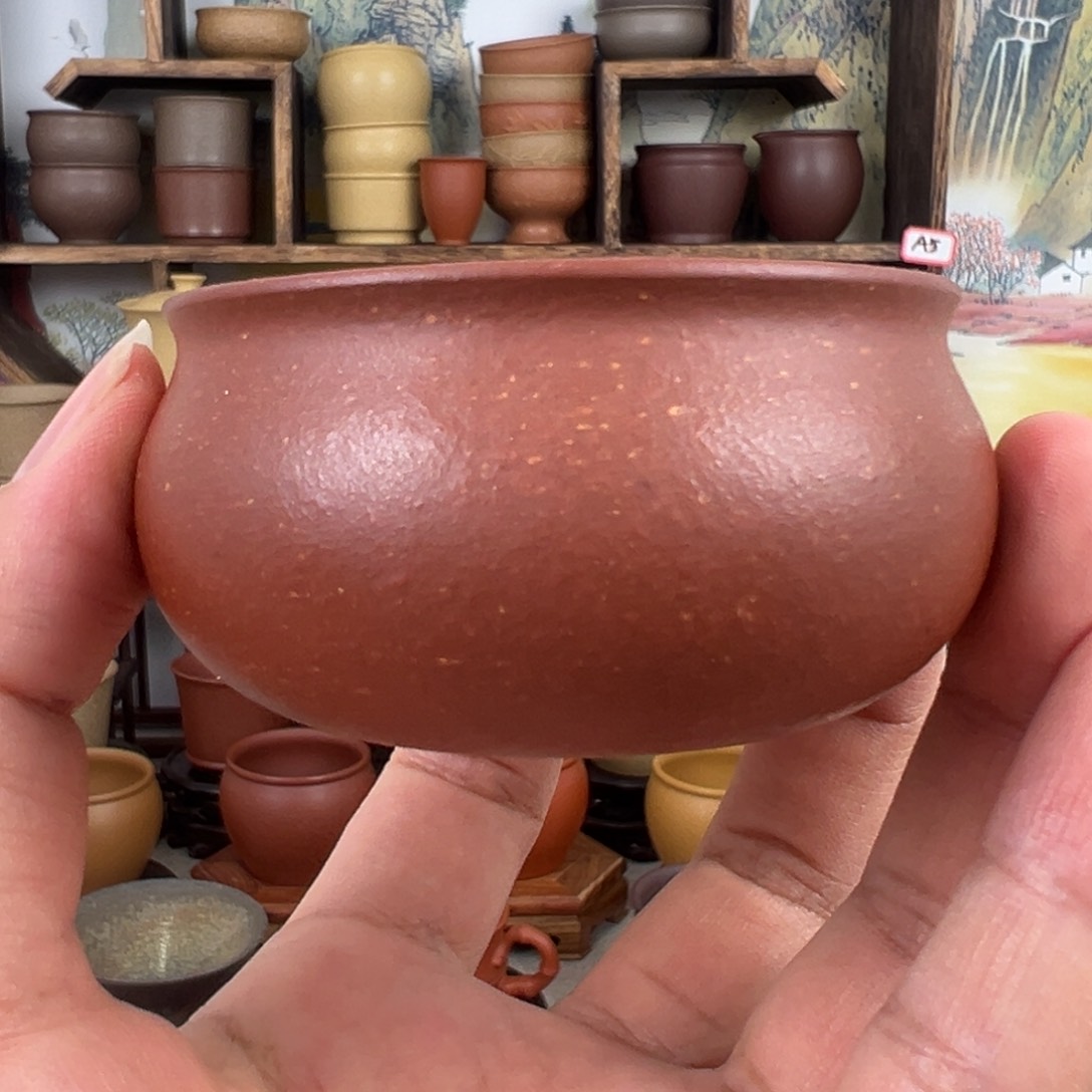 紫砂茶杯拙器甄选，纯原本矿。