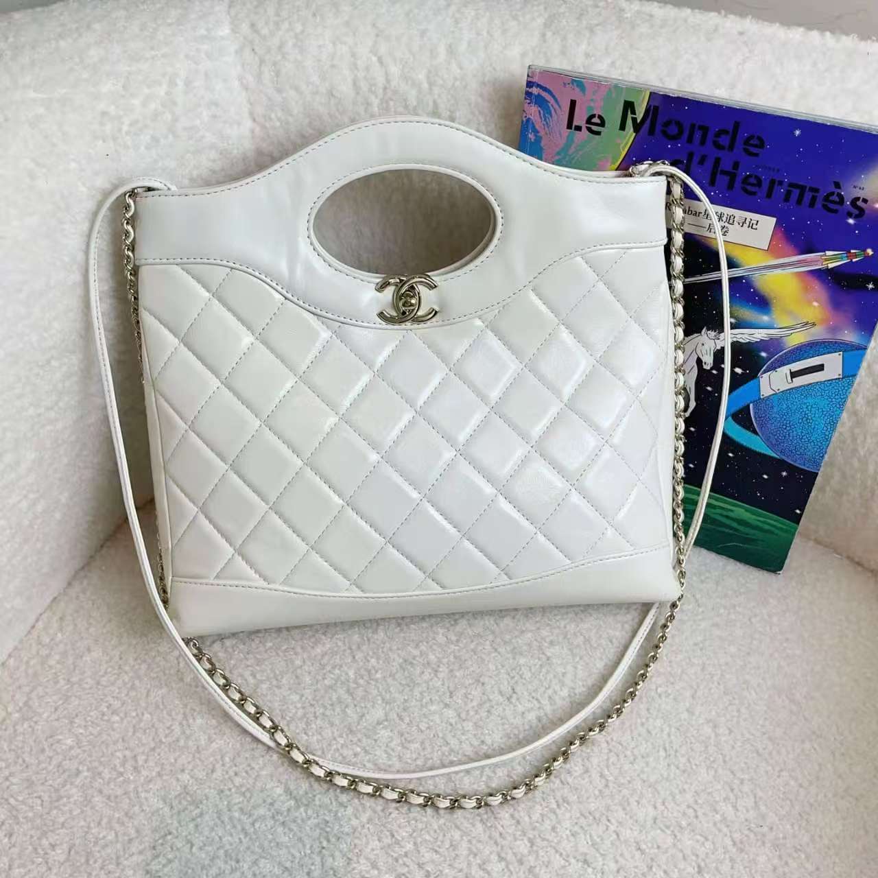 99新 Chanel/香奈儿 白金羊31bag小号/40810159/12期/代卖服务