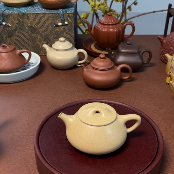 紫砂茶壶庄*本绿壶景舟石瓢