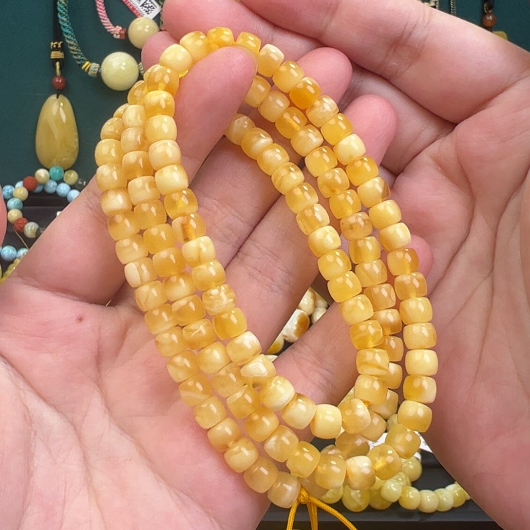 琥珀手链未镶嵌6+多圈