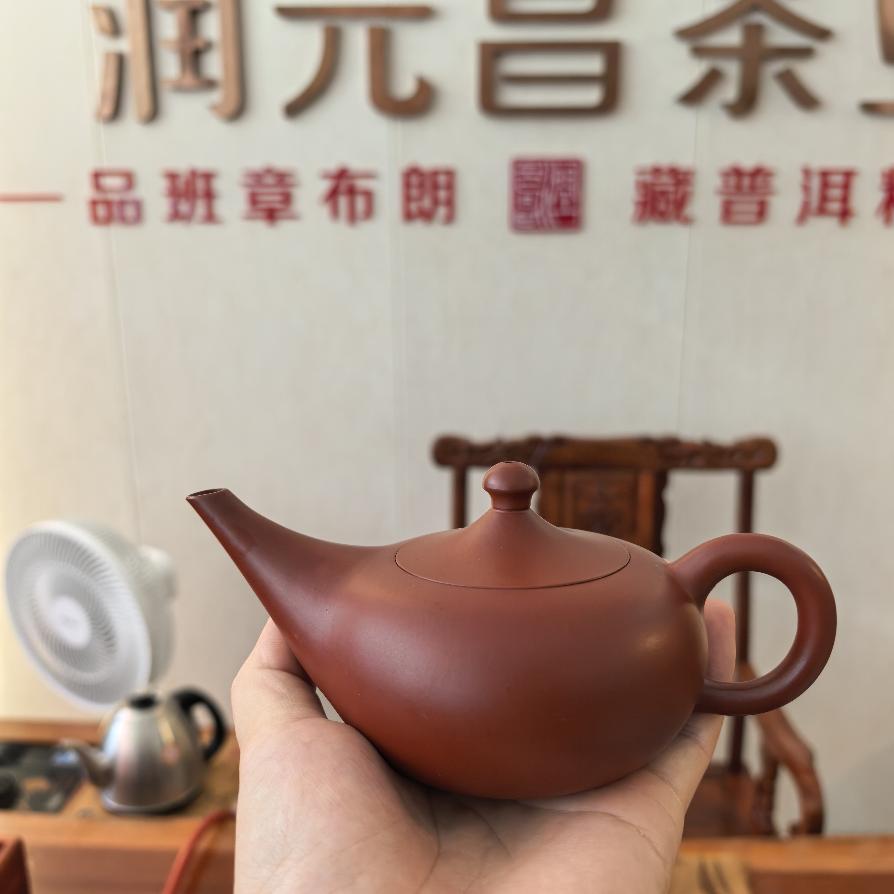 宜兴精美紫砂壶（乘风破浪壶）