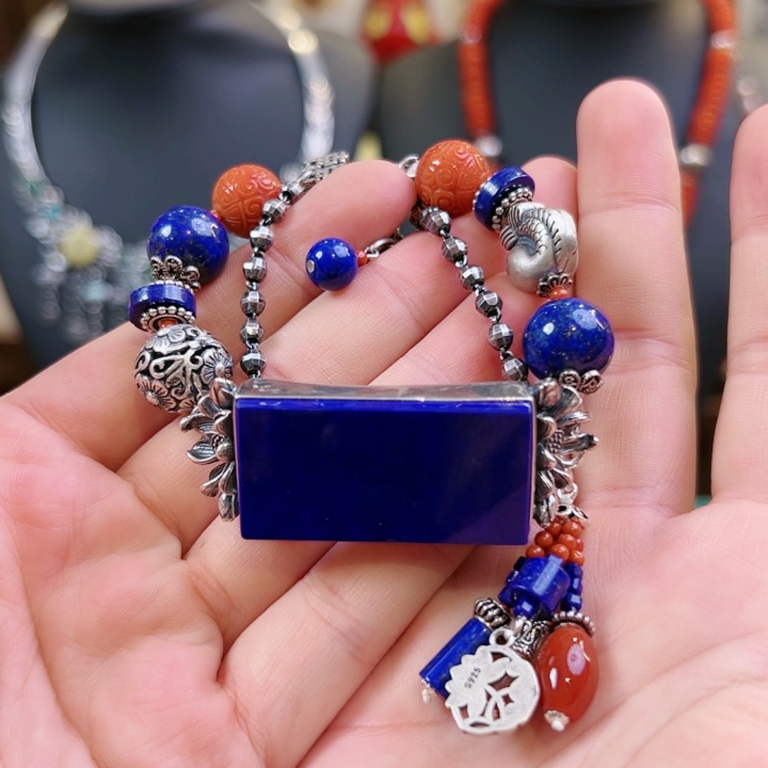 青金石手链未镶嵌手链