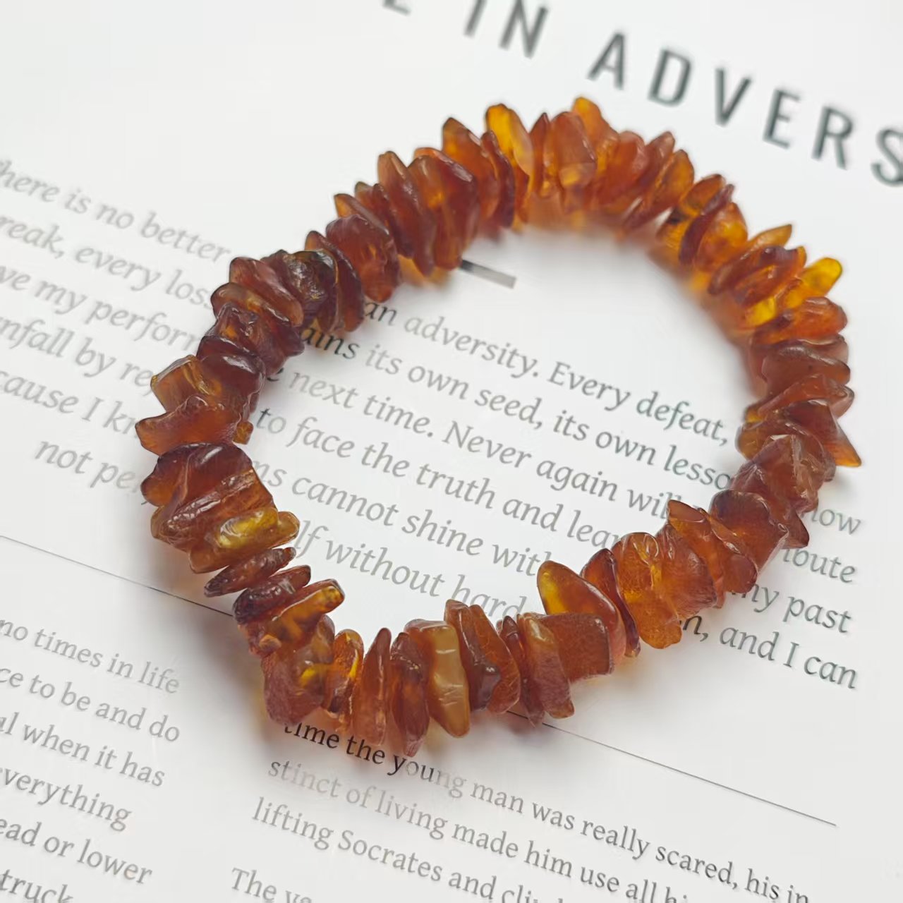 【无边】老蜜蜡随形手链10(多样发其一) YX174