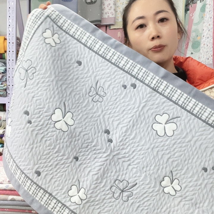 棉特价促销灰色四叶草