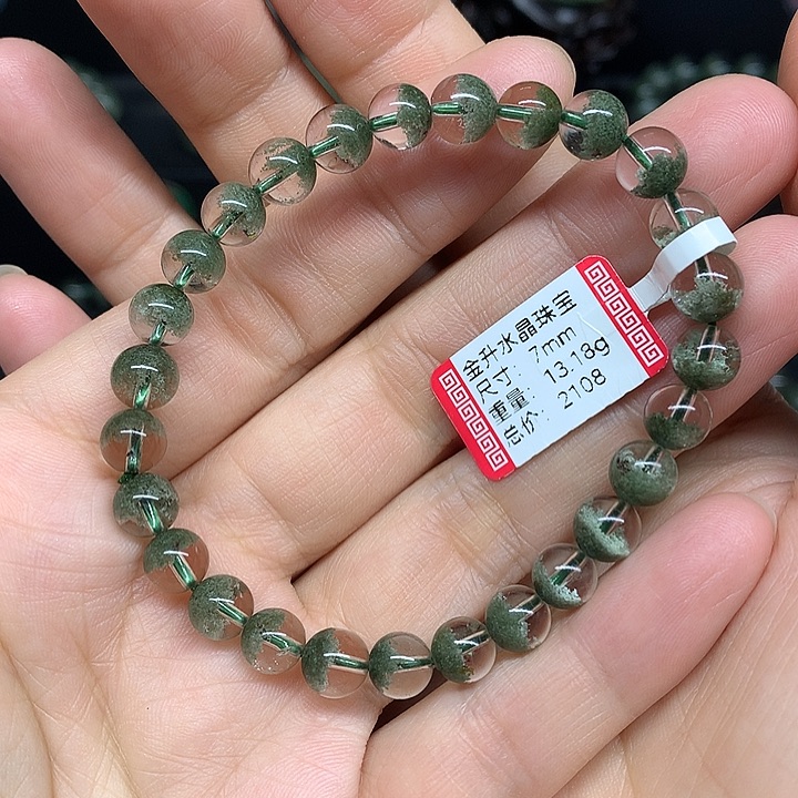 水晶手串未镶嵌天然水晶