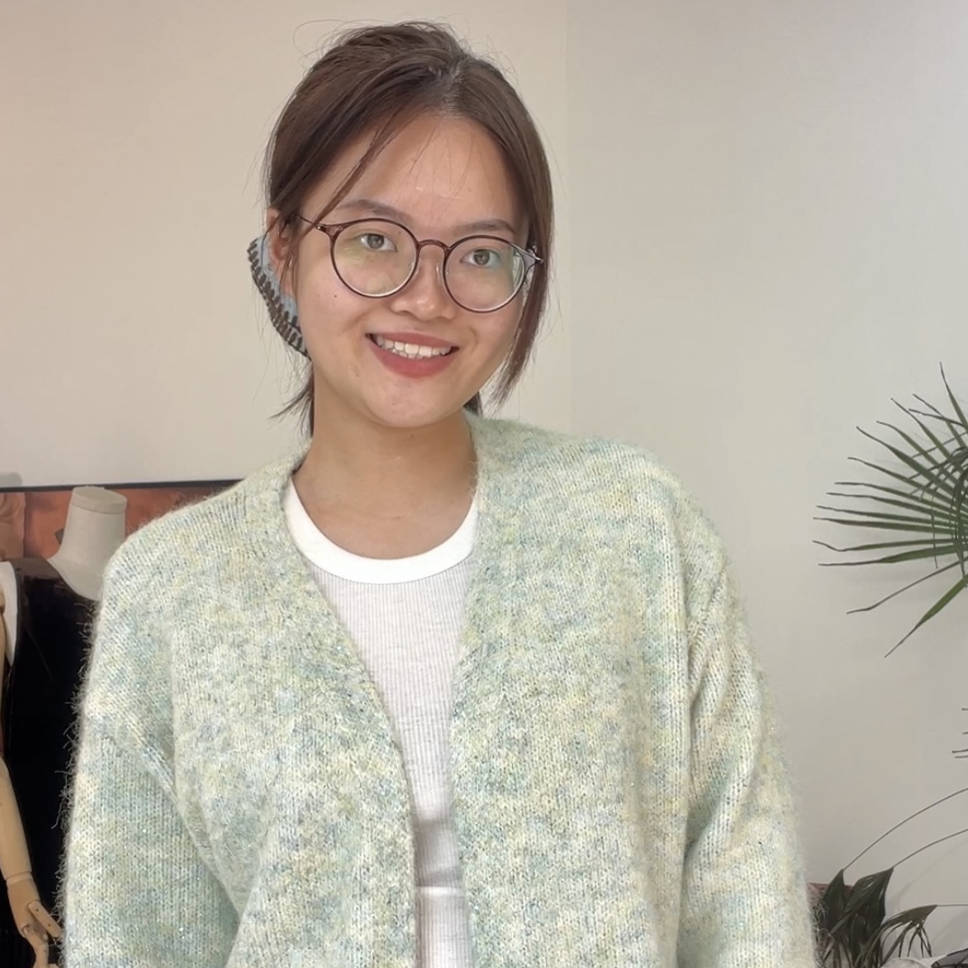 山果家 羊毛油画感吊带开衫两件套