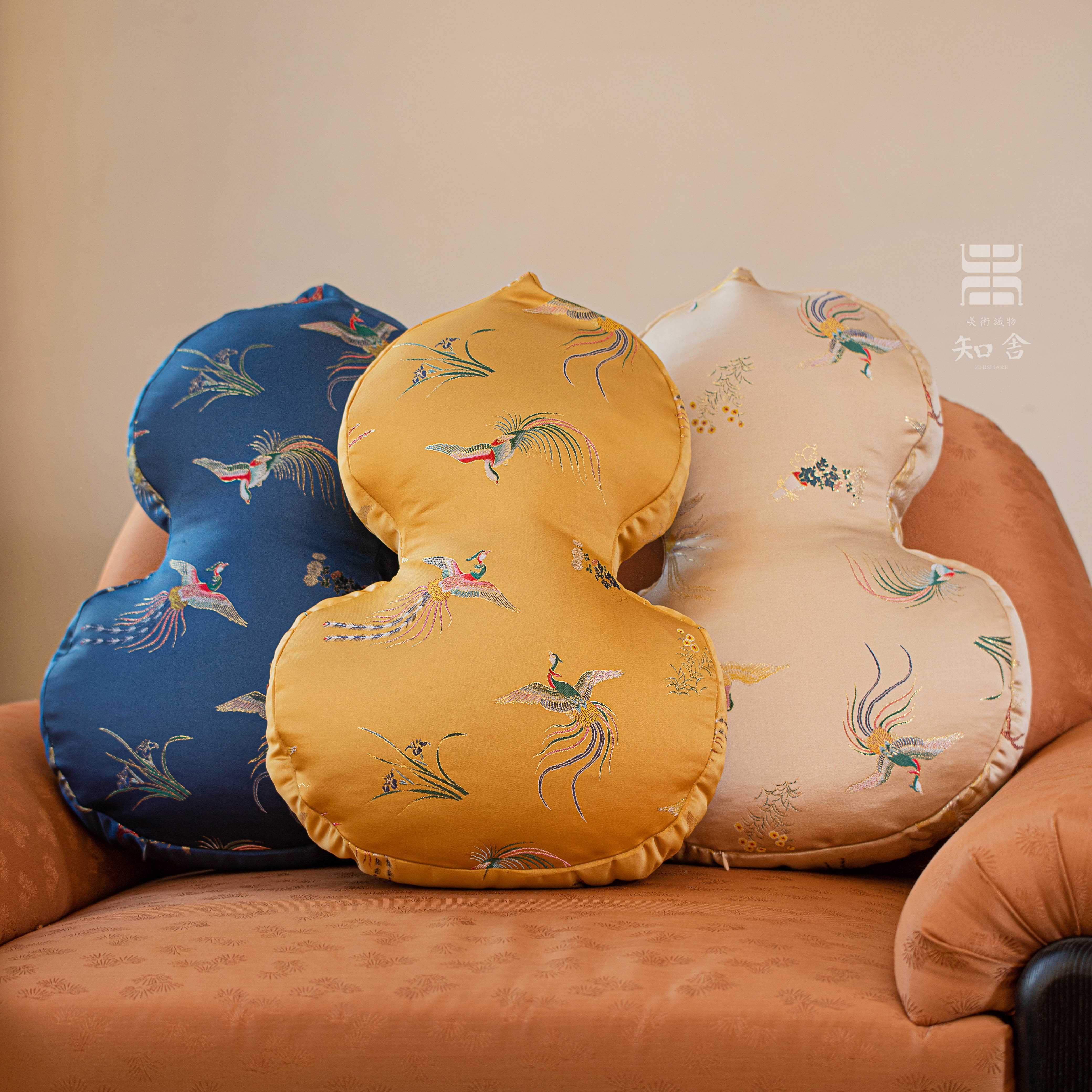 知舍·凤鸣长安葫芦靠枕  茶道零配