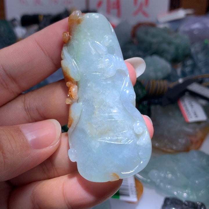 翡翠颈饰未镶嵌保真天然A货翡翠