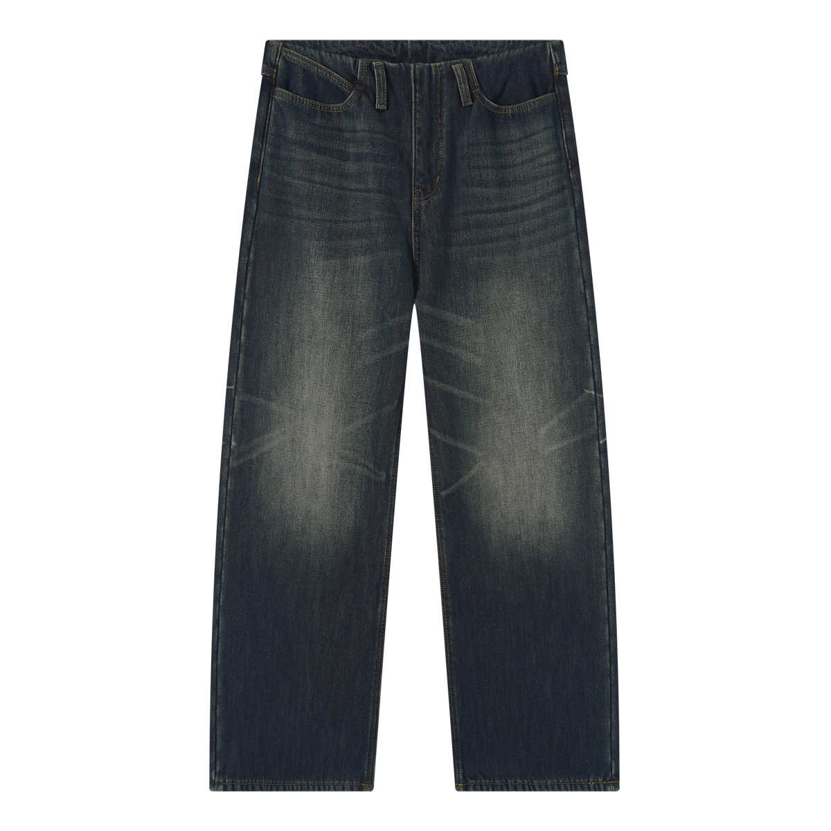 IAMCPLUS 2025AW 加绒猫须牛仔裤