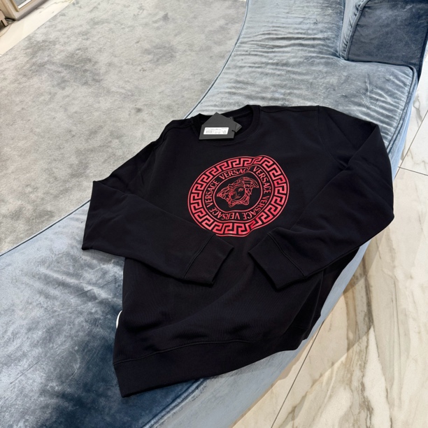 未使用 VERSACE/范思哲 男士红标圆领卫衣