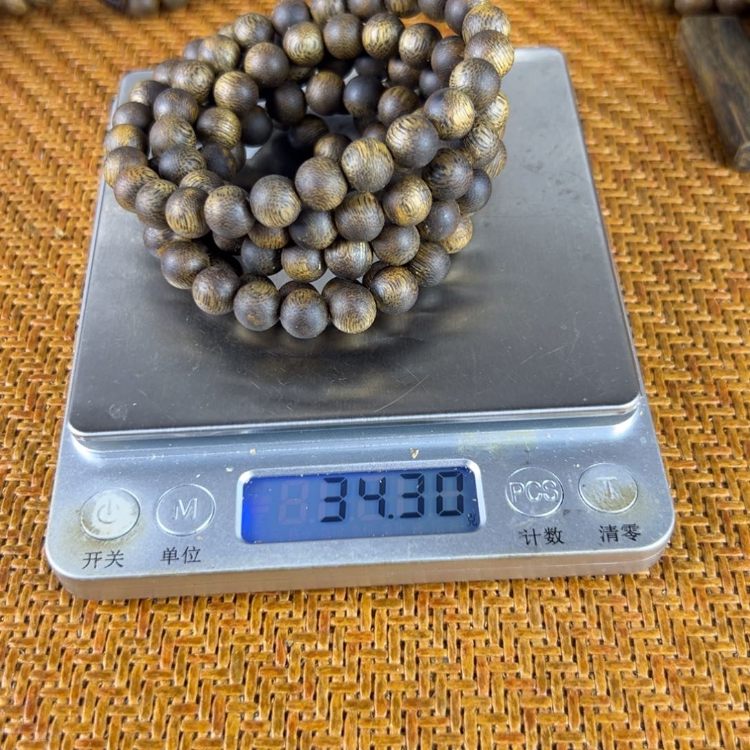 勿***空沉香碎屑沉香卡8多圈沉水浮克重34十