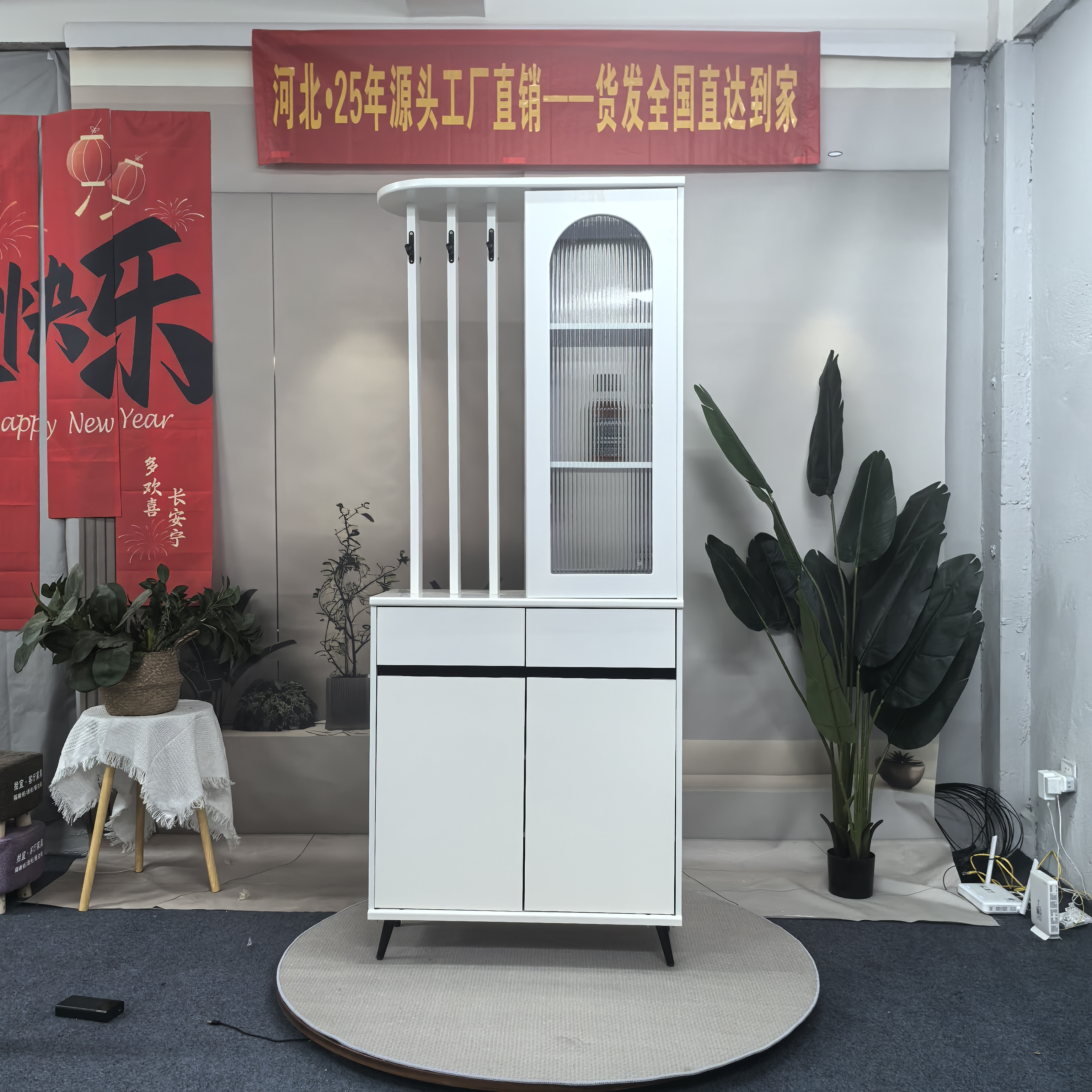 80CM现代简约轻奢客厅玄关柜家用屏风柜隔断柜入户一体门厅柜鞋柜