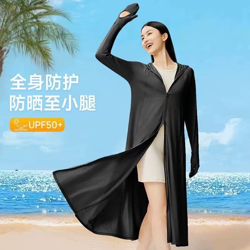 （mlss长款防晒衣）仙女云袍防紫外线防晒服护防夏季户外运动长袖