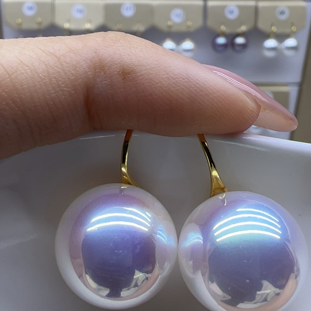 耳饰淡水珍珠银S925镶嵌