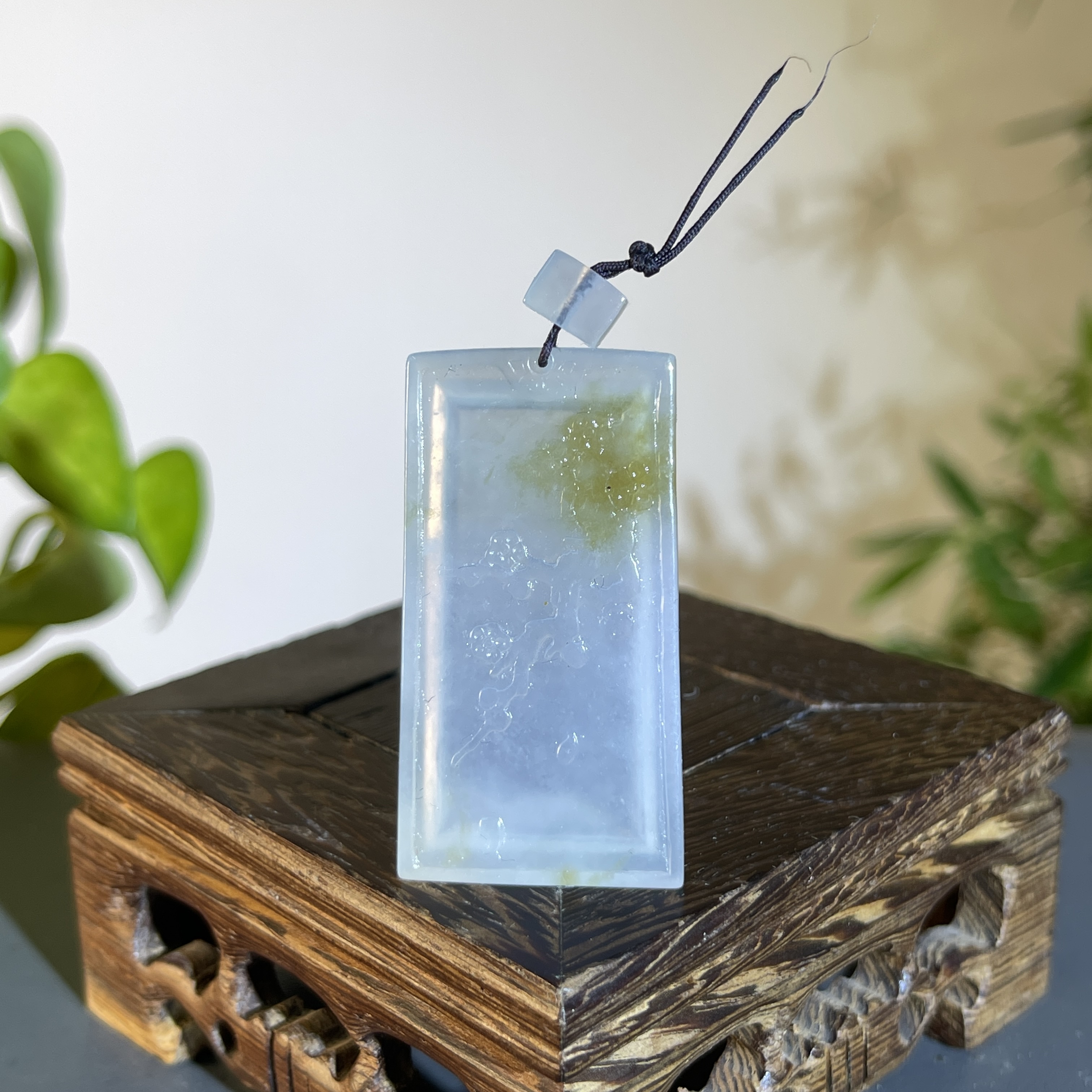 JTB29-192 天然缅甸A货翡翠  梅花牌