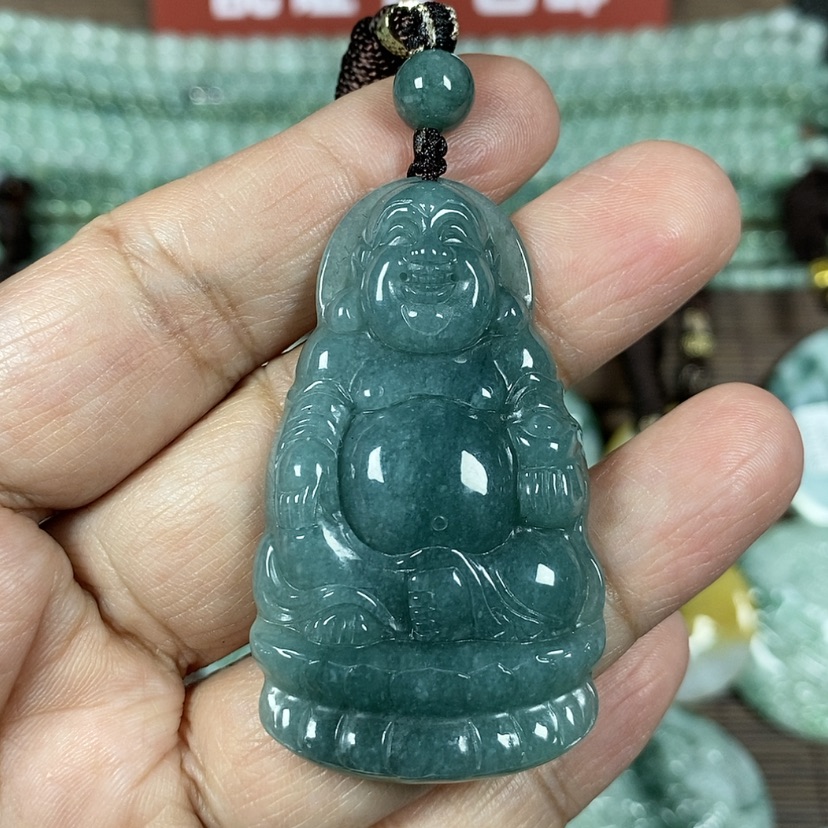 【闪购商品】翡翠颈饰未镶嵌玉吊坠翡翠玉座莲佛