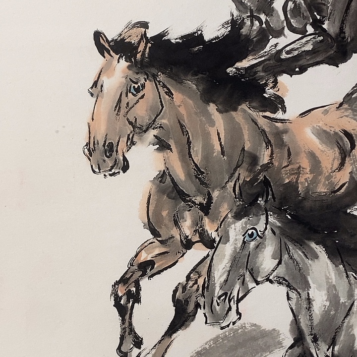 国画王宝祥50.100，手绘画芯