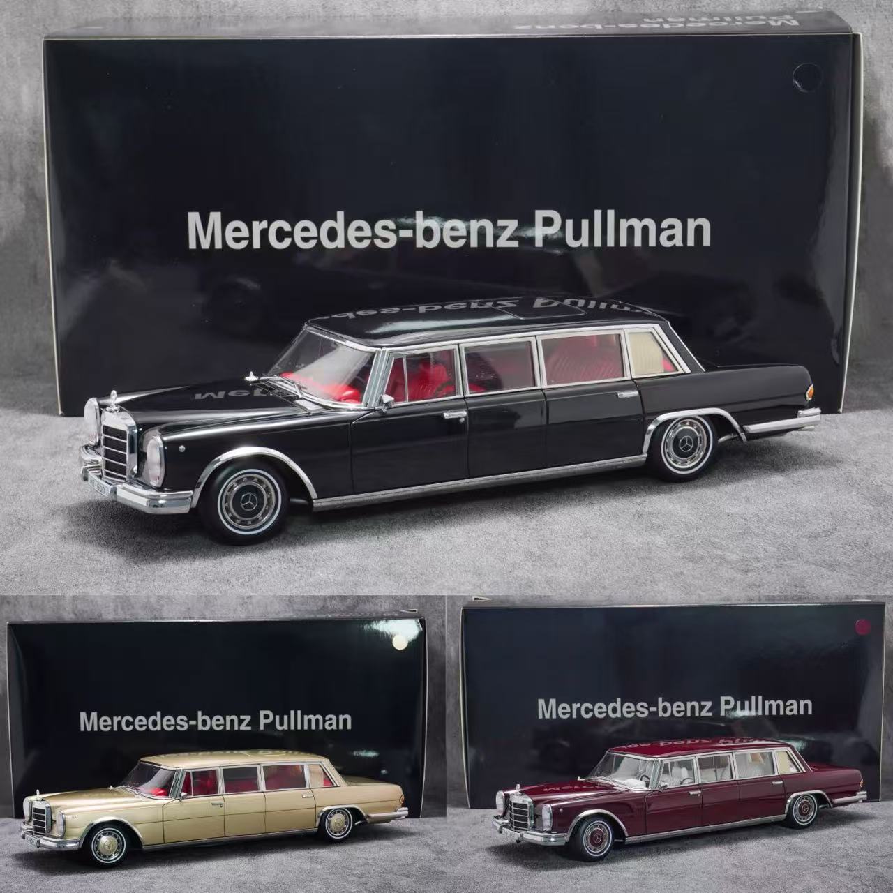 现货 KengFai其辉 1:18 奔驰普尔曼 经典老爷车合金全开汽车模型