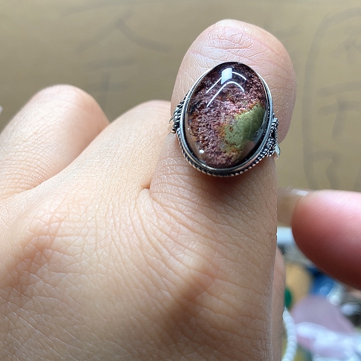 水晶水晶戒指银S925镶嵌