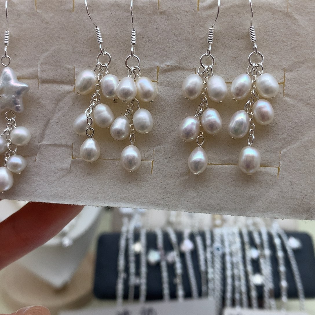 未镶嵌淡水珍珠耳饰