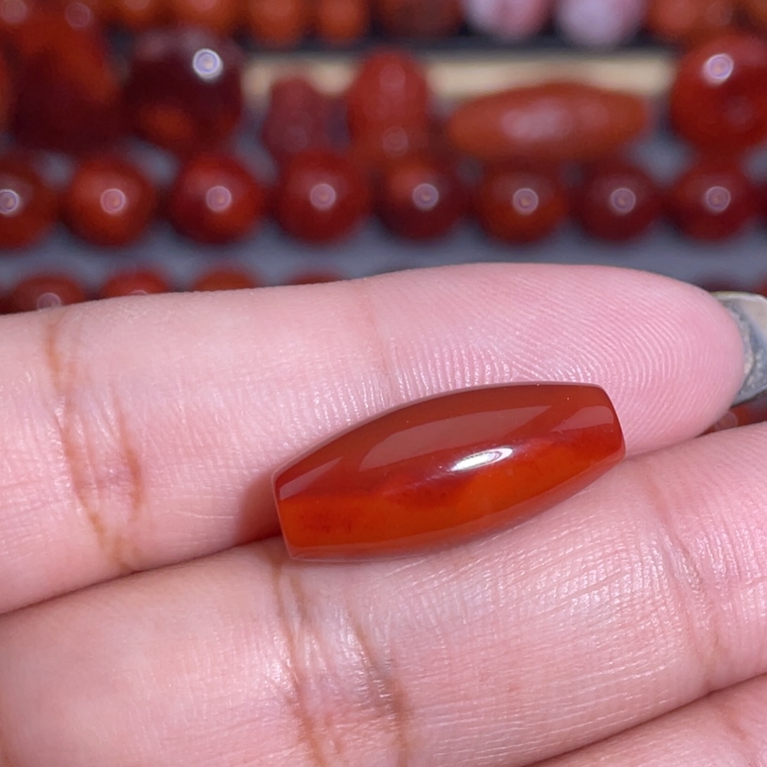 南红玛瑙未镶嵌瓦西桶珠
