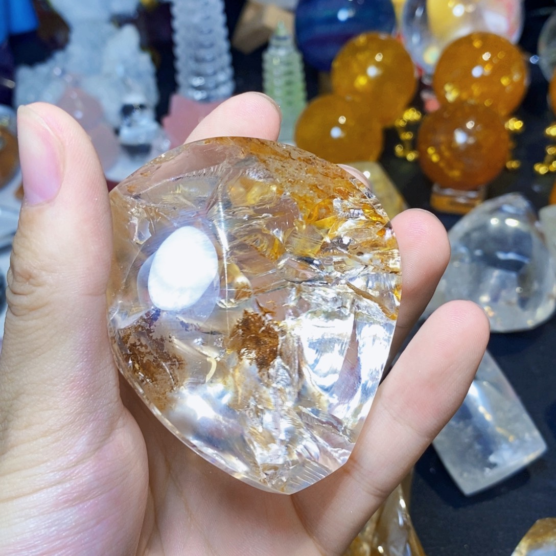 蜕***变未镶嵌珠宝半成品水晶