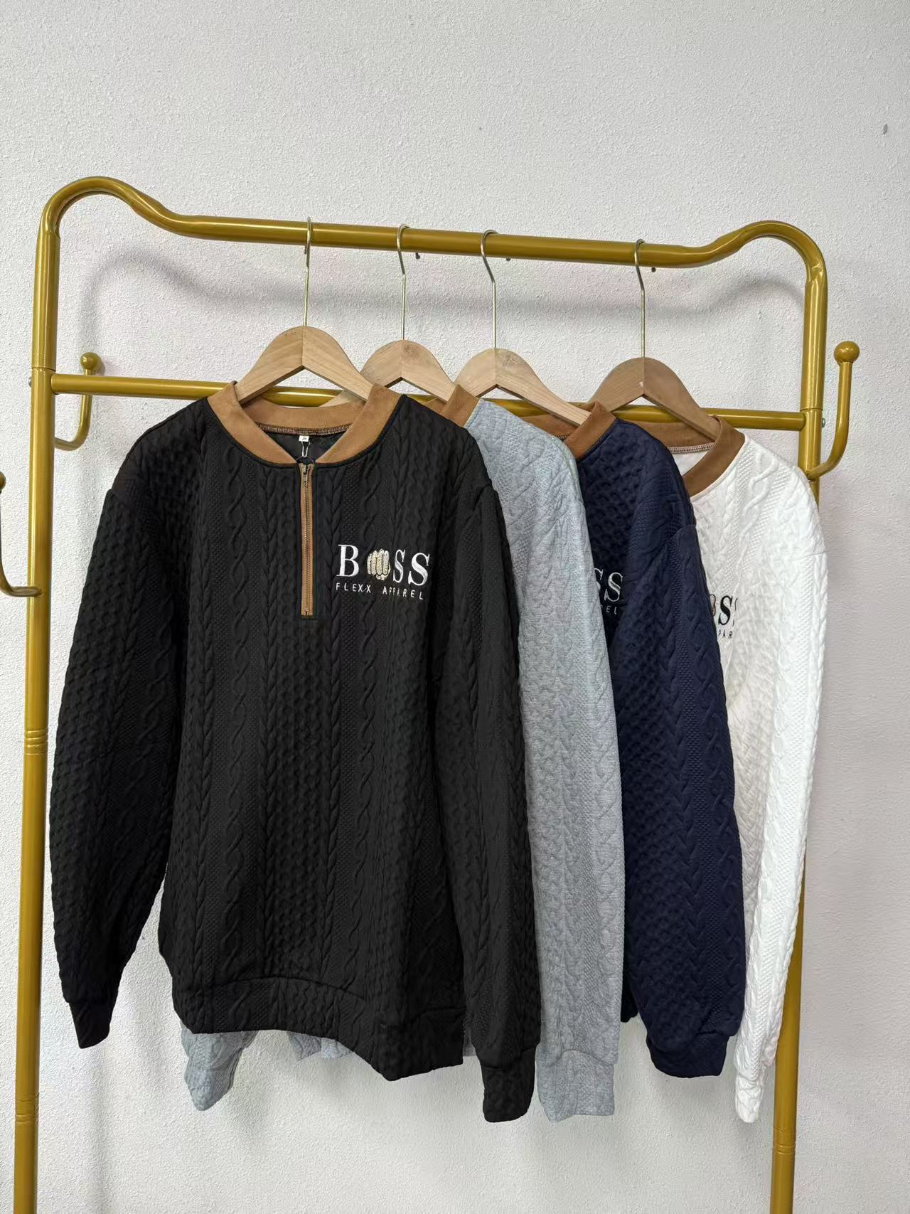 唯琳剪标  C1-4-2275款  刺绣字母套头立体纹卫衣