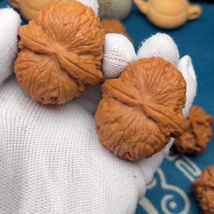 柿***意43全品元宝 文玩核桃