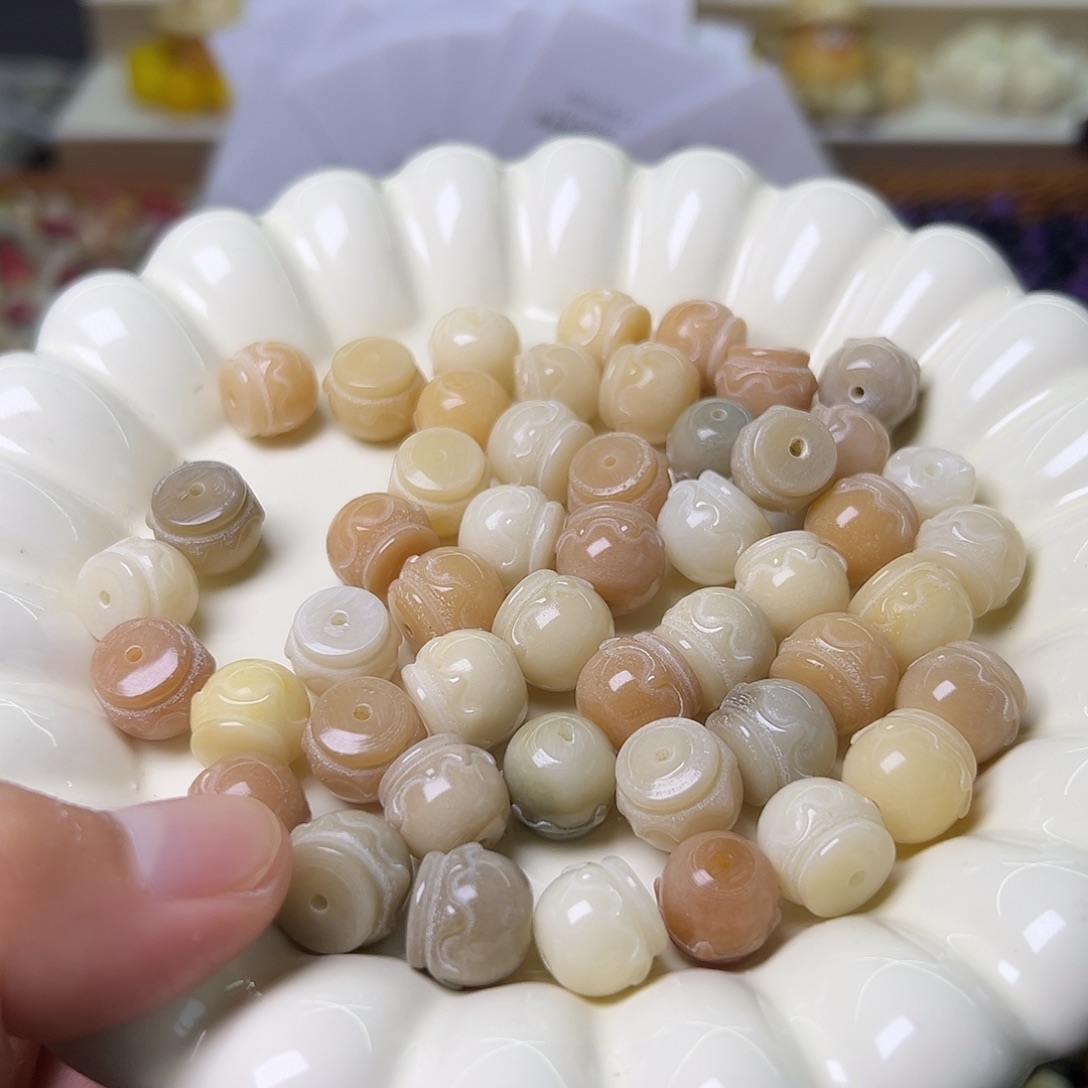 菩提根/象牙果手串40颗多宝蜜罐微瑕