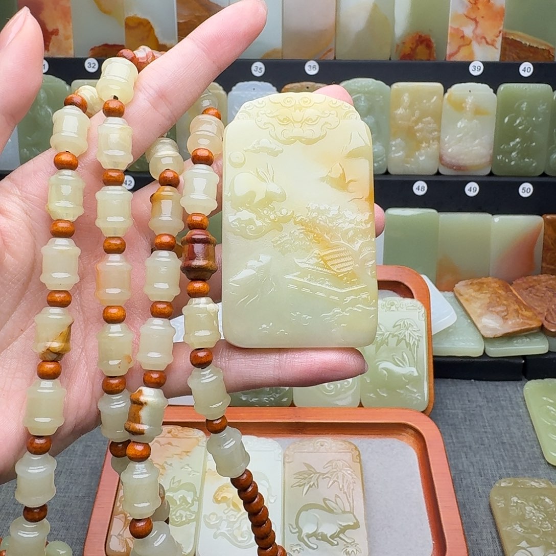非金属方解石玉生肖兔