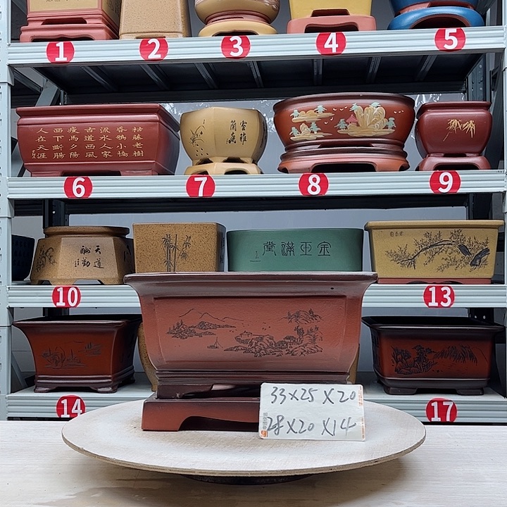 紫砂花盆紫砂花盆