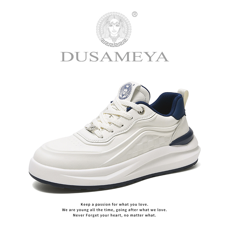 DUSAMEYA/杜莎米娅男鞋秋季新款时尚百搭厚底潮鞋软底舒适休闲鞋