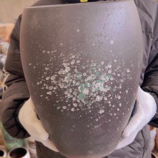 紫砂花盆高33口22———-