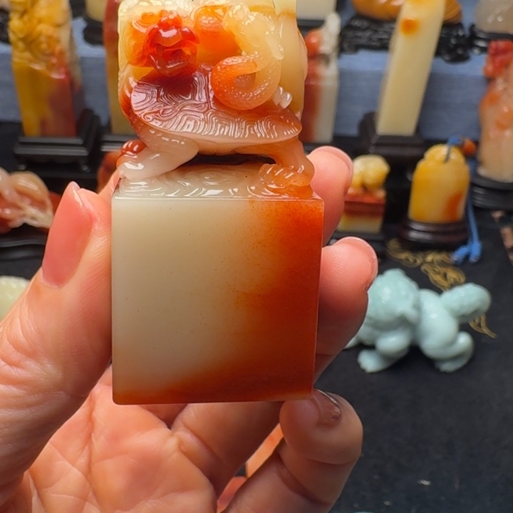 流***浪寿山石印石寿山石芙蓉