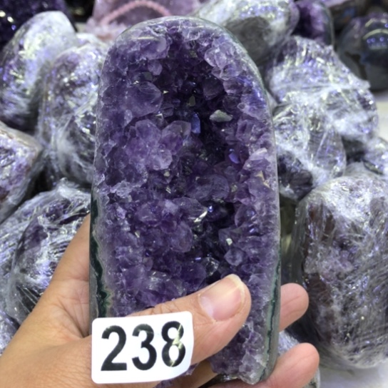 紫晶天然水晶摆件未镶嵌当****我