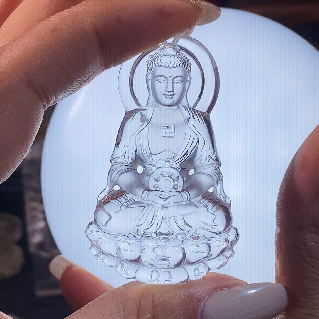 发***6水晶未镶嵌颈饰吊坠