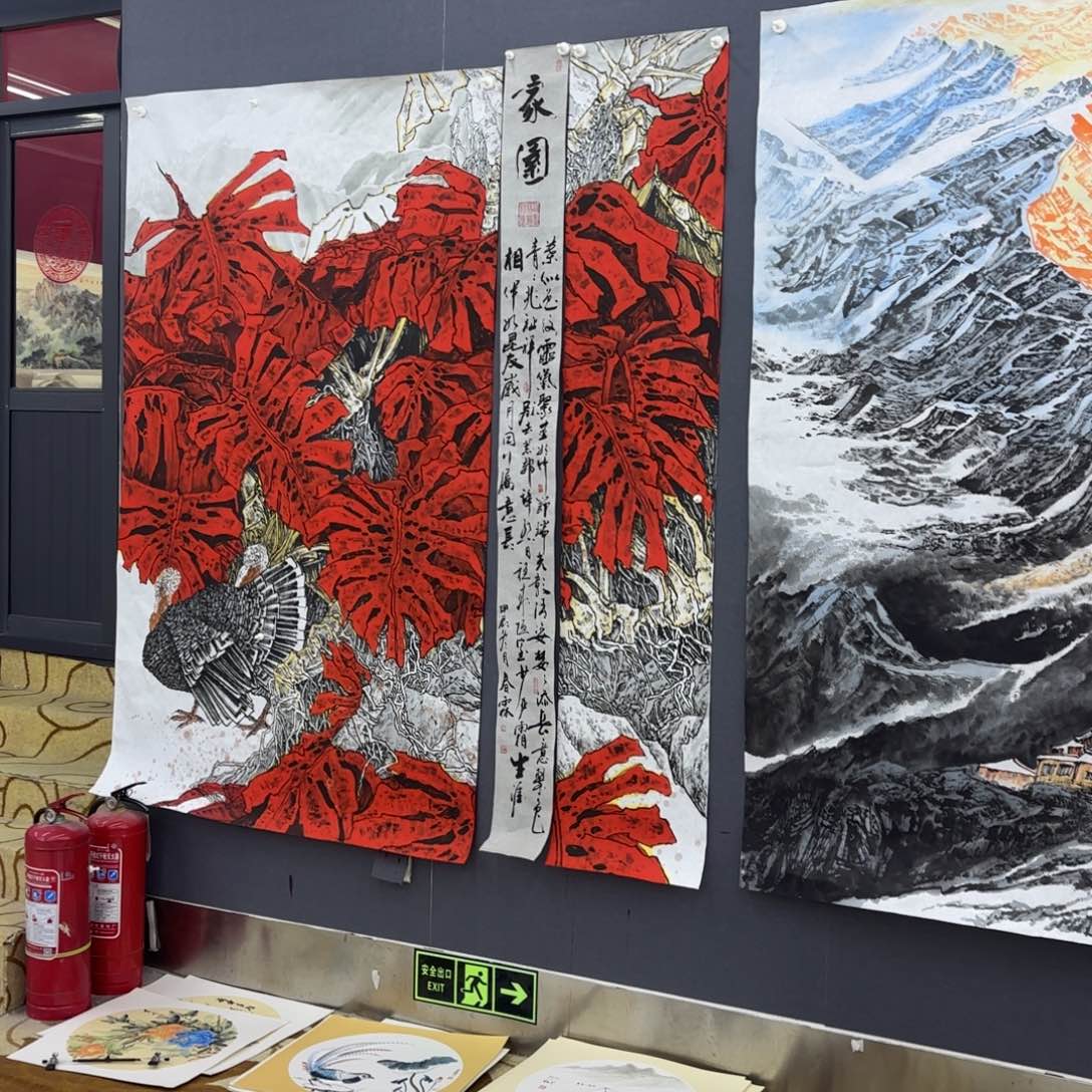 国画时**人李春霖花鸟花鸟花鸟