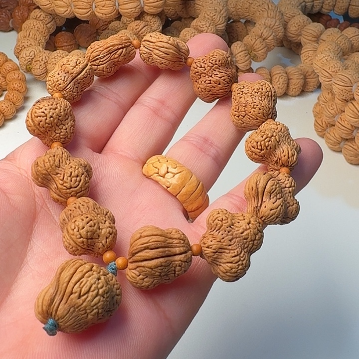 桃核吊坠龙鳞异形飞机手串