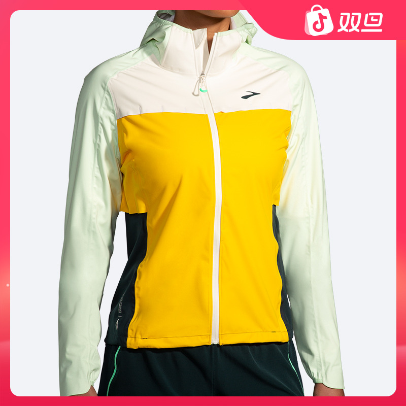 BROOKS布鲁克斯跑步运动服女子上衣防泼水运动户外登山外套