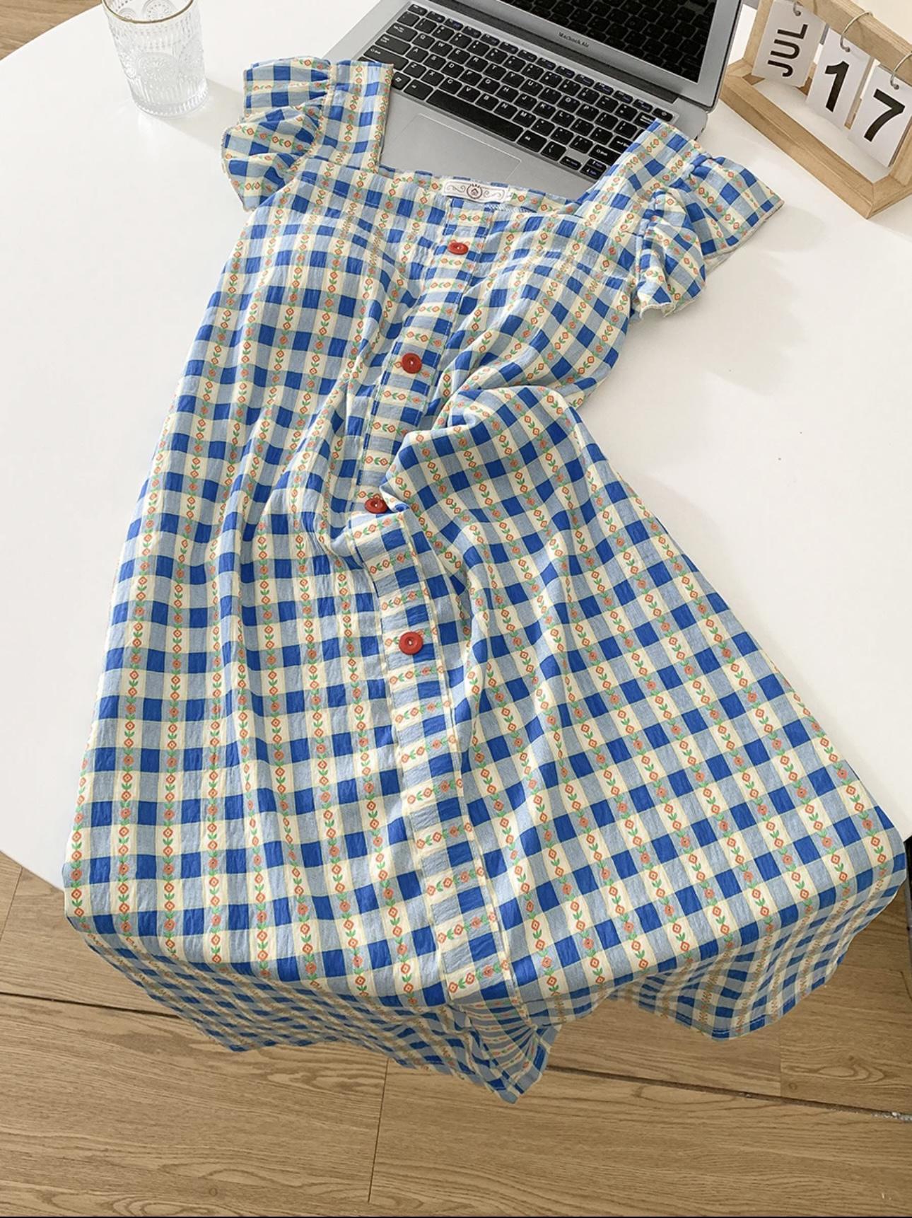 【8】A类夏季薄款无袖中长裙甜美气质连衣裙女士家居服带胸垫的睡裙