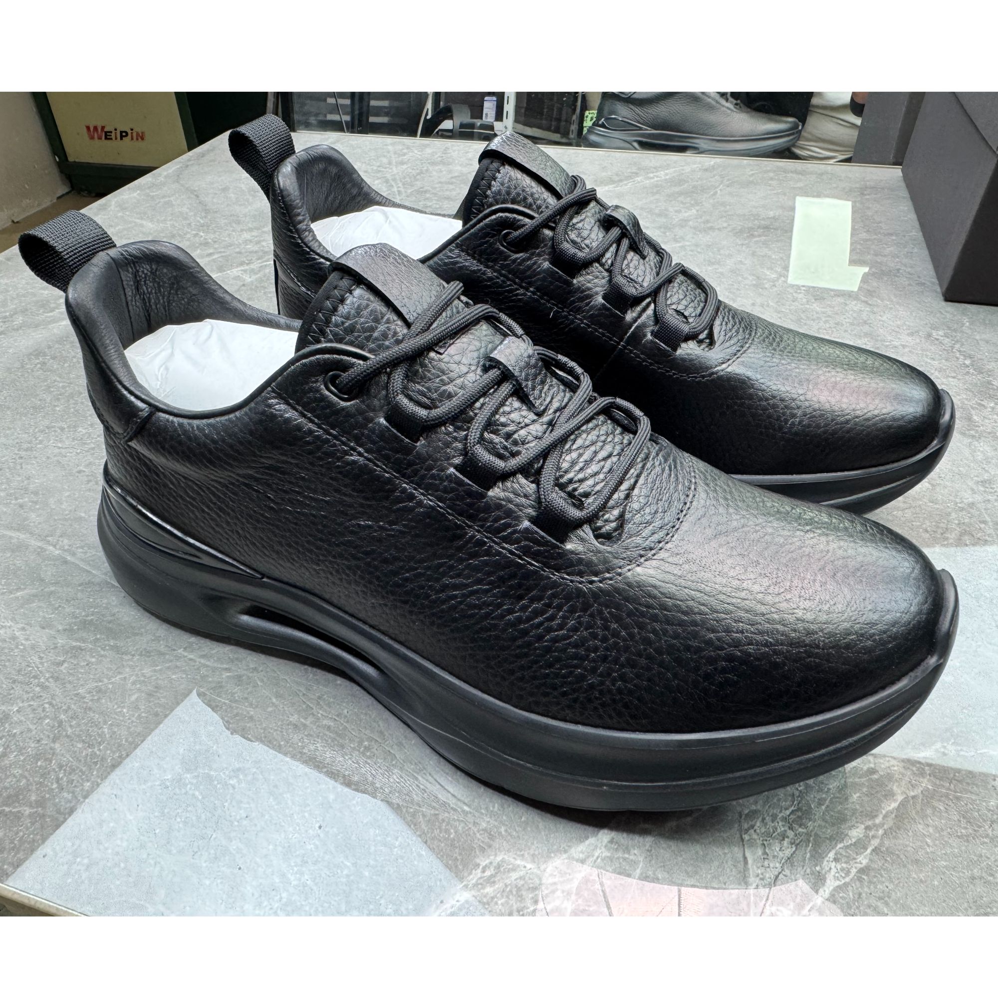 【M6516-1】2025秋冬头层牛皮发泡底男鞋